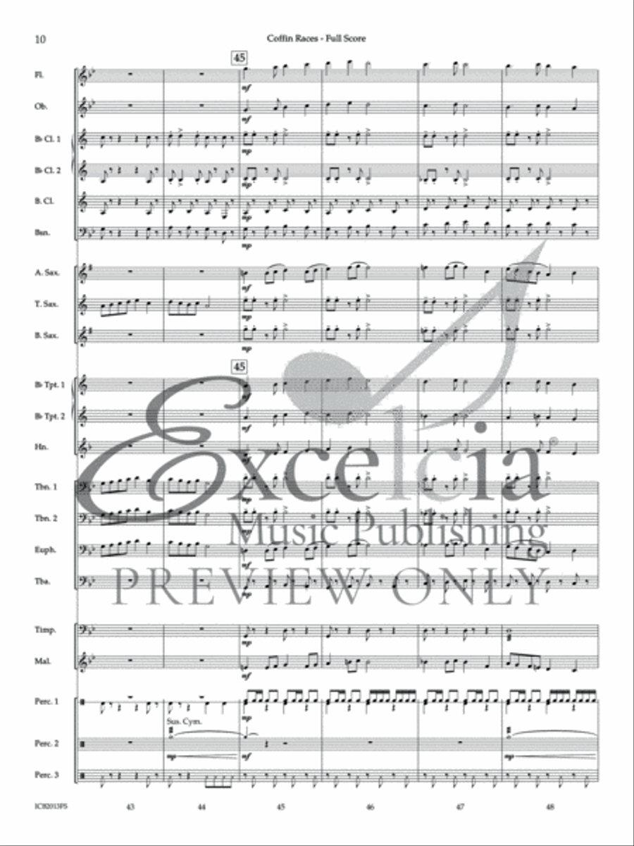 Coffin Races (Score) Coffin Races (Score) Concert Band scores gallery preview page 10