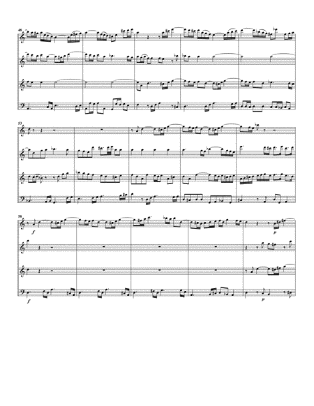 Duetto: Wenn Sorgen auf mich dringen from cantata BWV 3 (Arrangement for 4 recorders) image number null