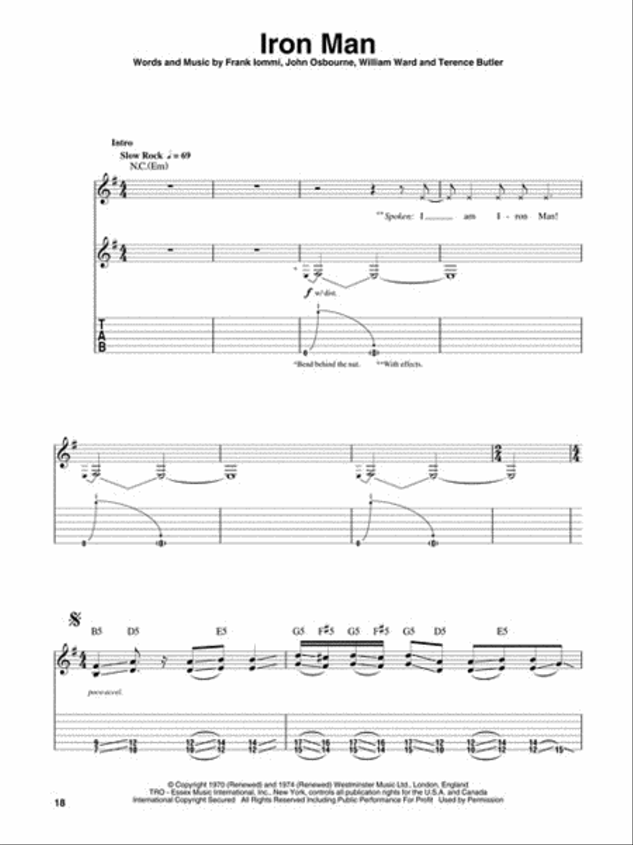 Hard Rock Hard Rock Guitar Tablature scores gallery preview page 6