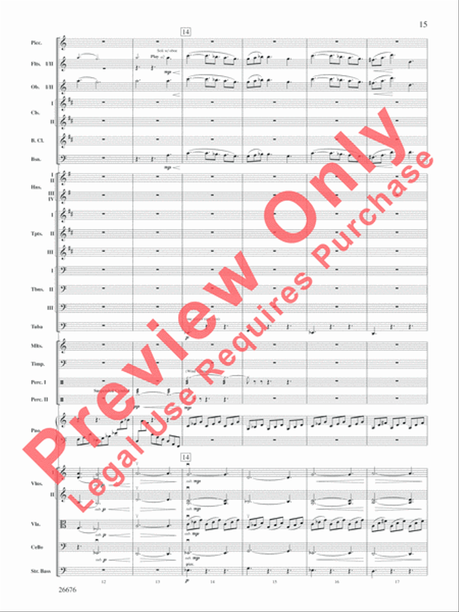 Star Wars Epic -- Part I, Suite from the Full Orchestra scores gallery preview page 16