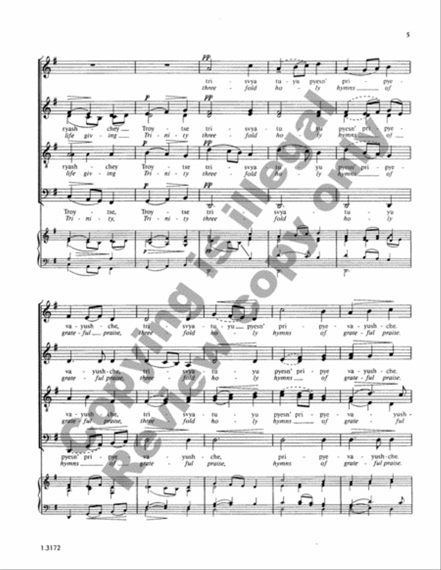 The Liturgy of St. John Chrysostom: 8. Cherubic Hymn 4-Part scores gallery preview page 13