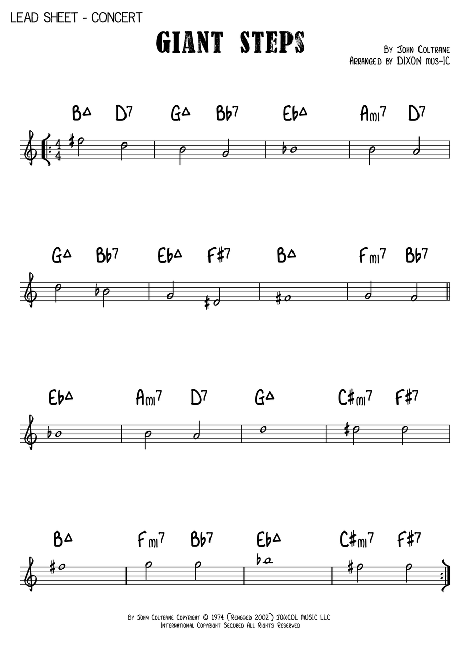Giant Steps Giant Steps Small Ensemble scores gallery preview page 1
