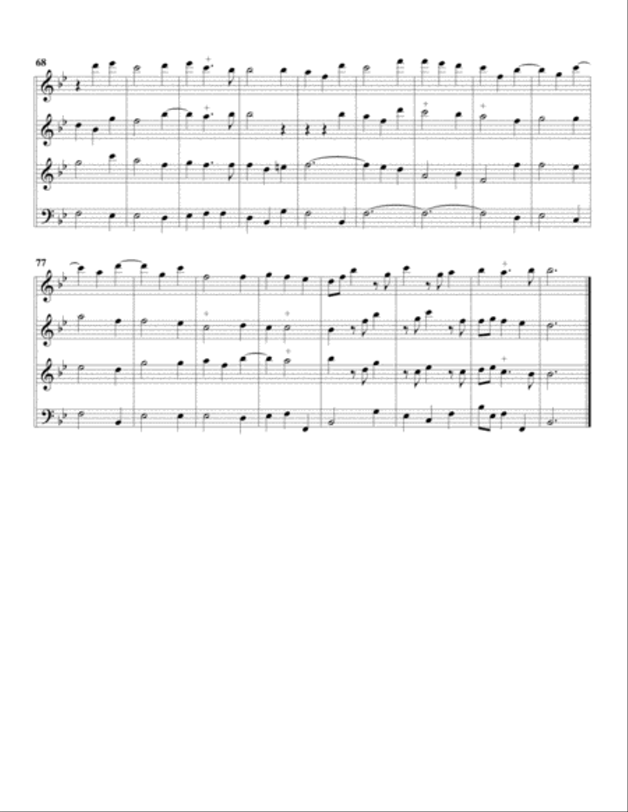 Sonata, Op.34,no.2 (arrangement for 4 recorders) Recorder scores gallery preview page 5