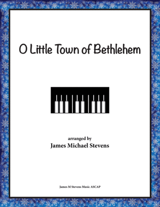 Book cover for O Little Town of Bethlehem - Quiet Christmas Piano