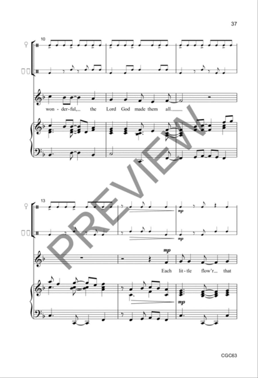 In the Image Preview Kit (Score & CD) Unison Choir scores gallery preview page 18