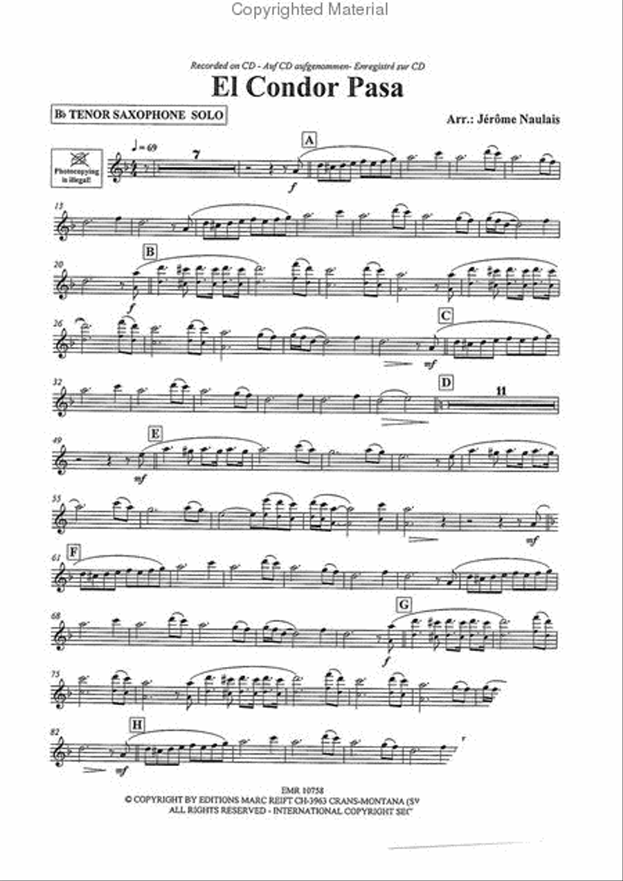 El Condor Pasa Concert Band scores gallery preview page 15