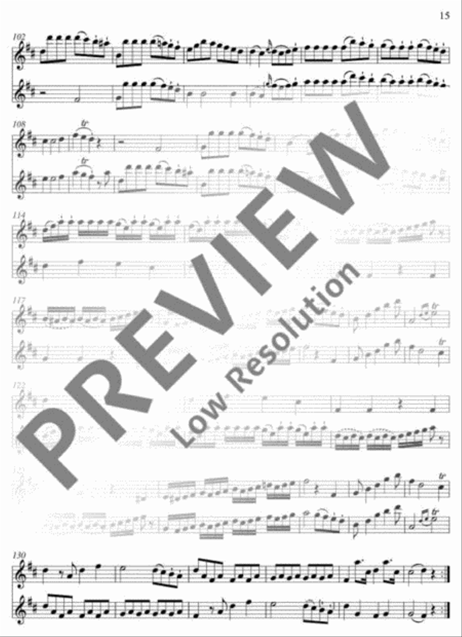 Six Duos Six Duos Flute Duet scores gallery preview page 16
