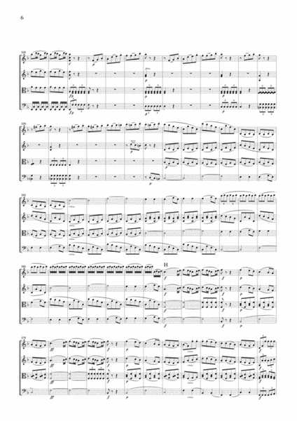 Beethoven Symphony No.6 (Pastoral), 1st mvt., for string quartet, CB002 image number null
