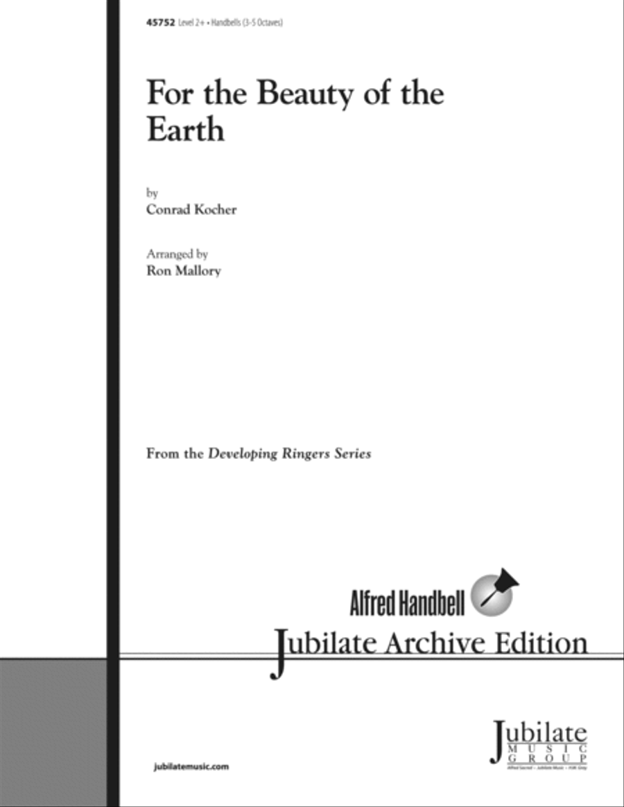 For the Beauty of the Earth Handbell Choir scores gallery preview page 1