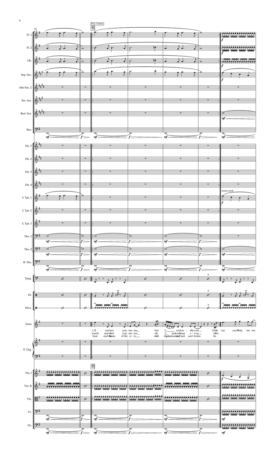 Mama Mama Full Orchestra scores gallery preview page 3