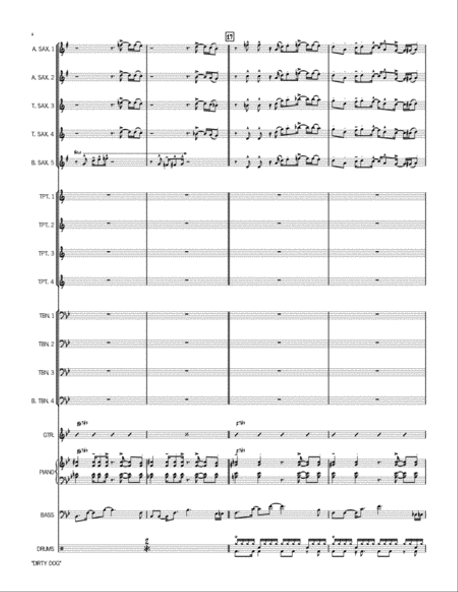 Dirty Dog Jazz Ensemble scores gallery preview page 5