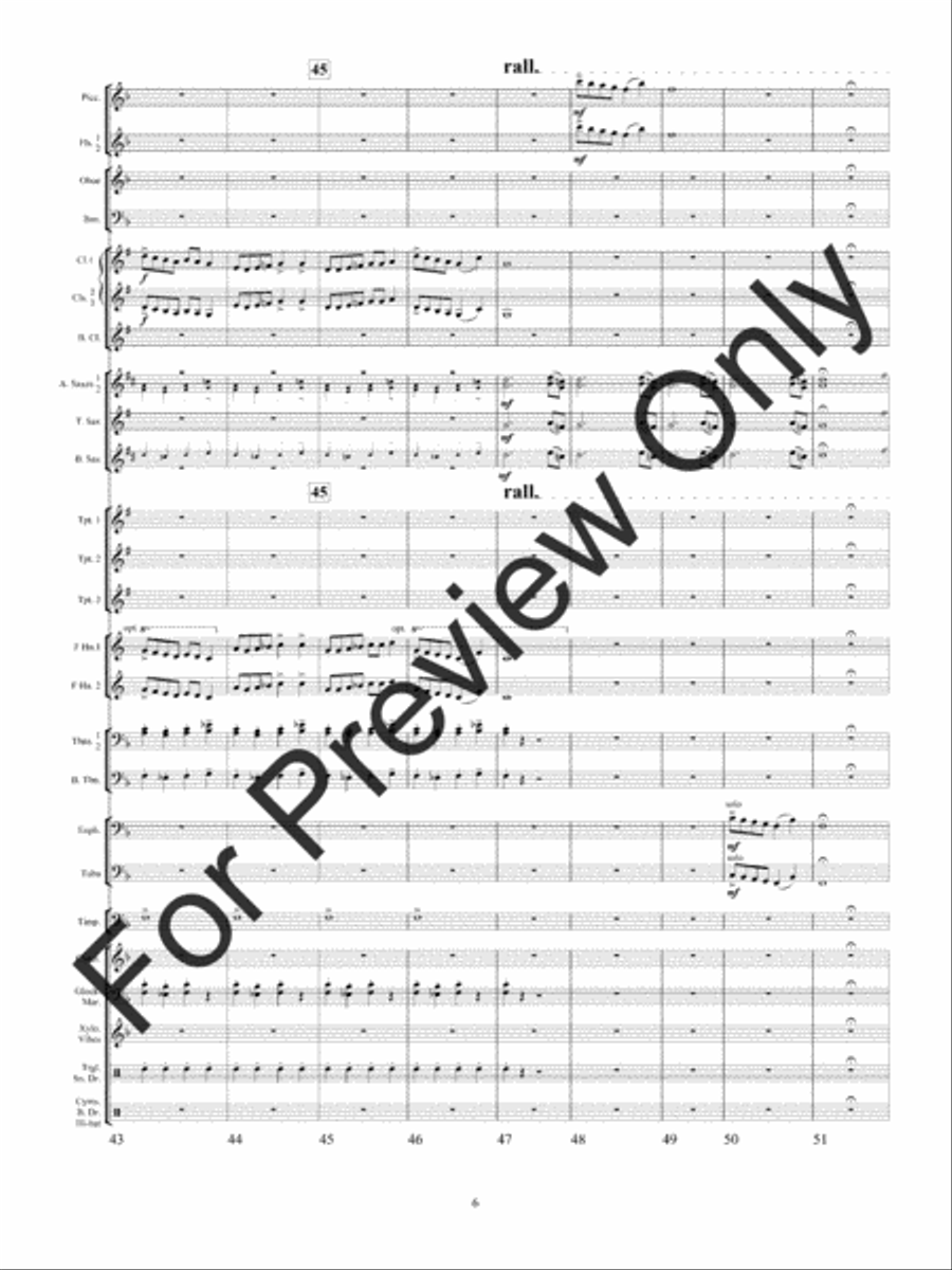 Christmas On The Town Square (Score) Concert Band scores gallery preview page 9