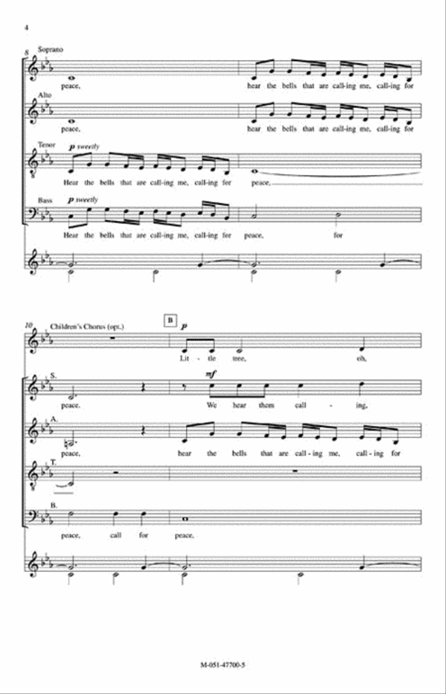 Sing for Peace Sing for Peace 4-Part scores gallery preview page 3