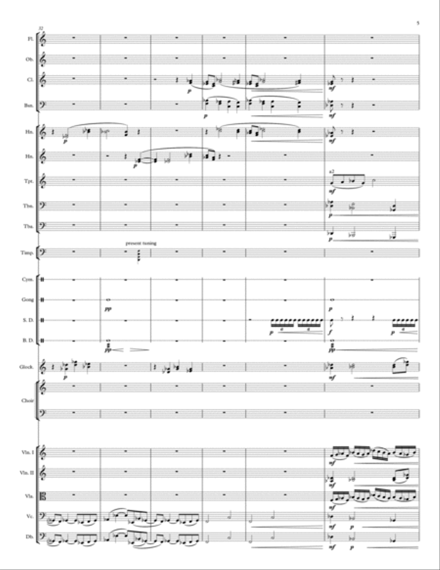 Liberation (for Chorus and Orchestra) 4-Part scores gallery preview page 5