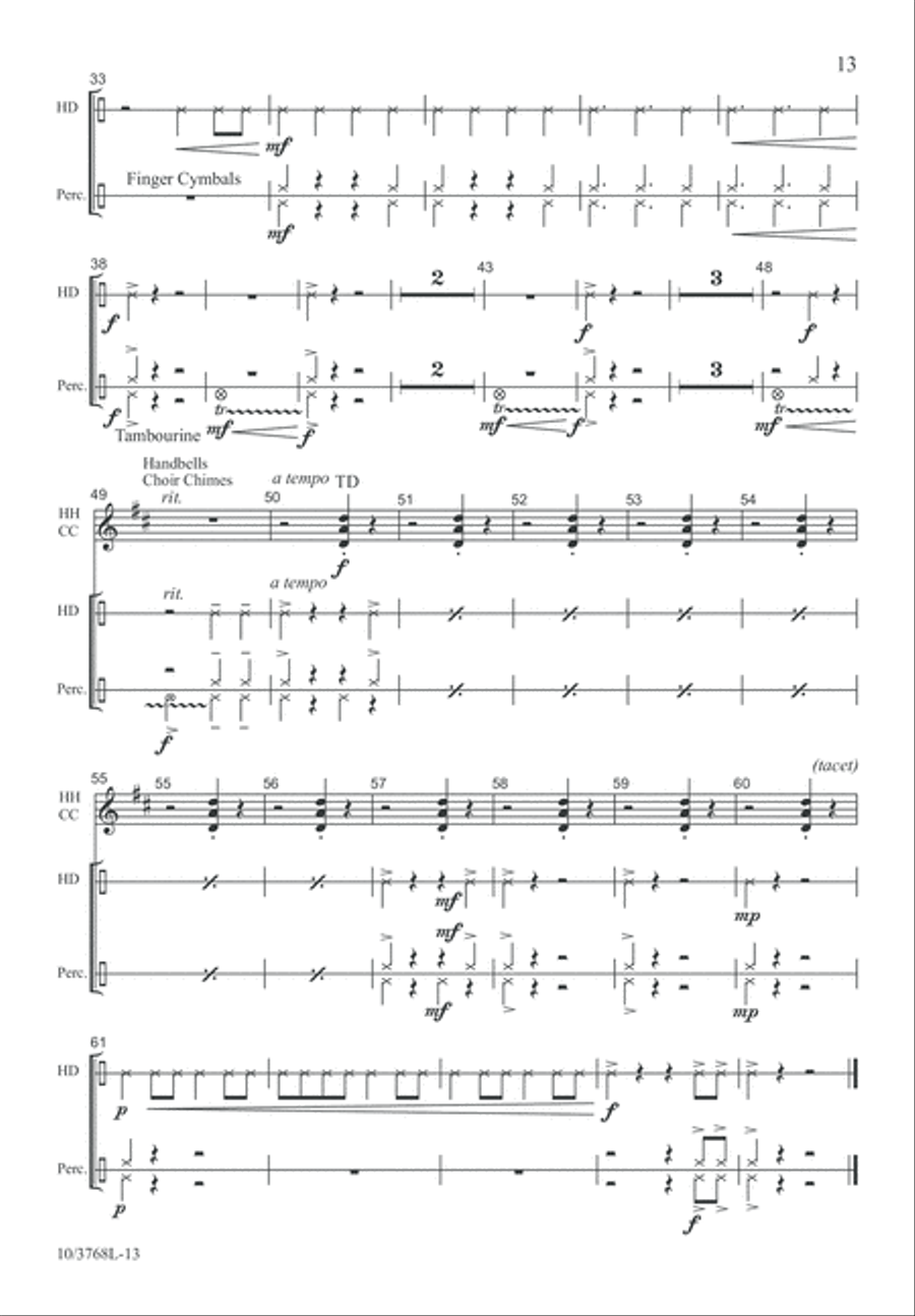 I Will Clap My Hands Unison Choir scores gallery preview page 13