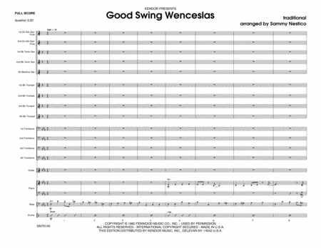Good Swing Wenceslas - Full Score