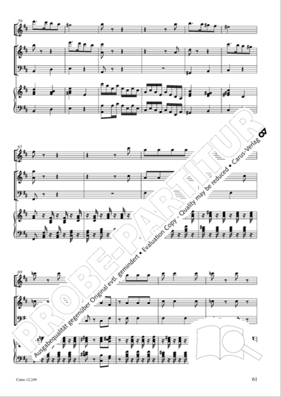 Mause in der Michaelskirche 4-Part scores gallery preview page 62