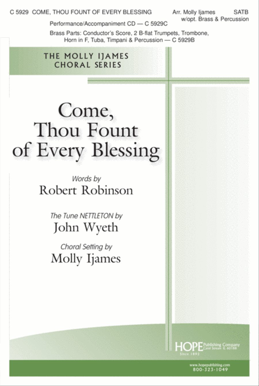 Come, Thou Fount of Every Blessing 4-Part scores gallery preview page 2