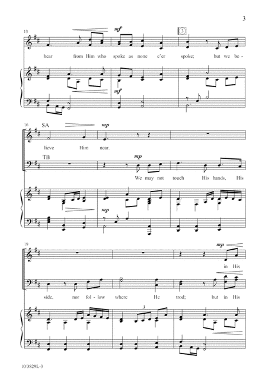 By Faith and Not by Sight 4-Part scores gallery preview page 3
