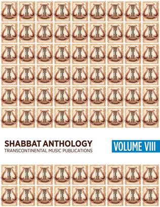 Book cover for Shabbat Anthology VIII Songbook