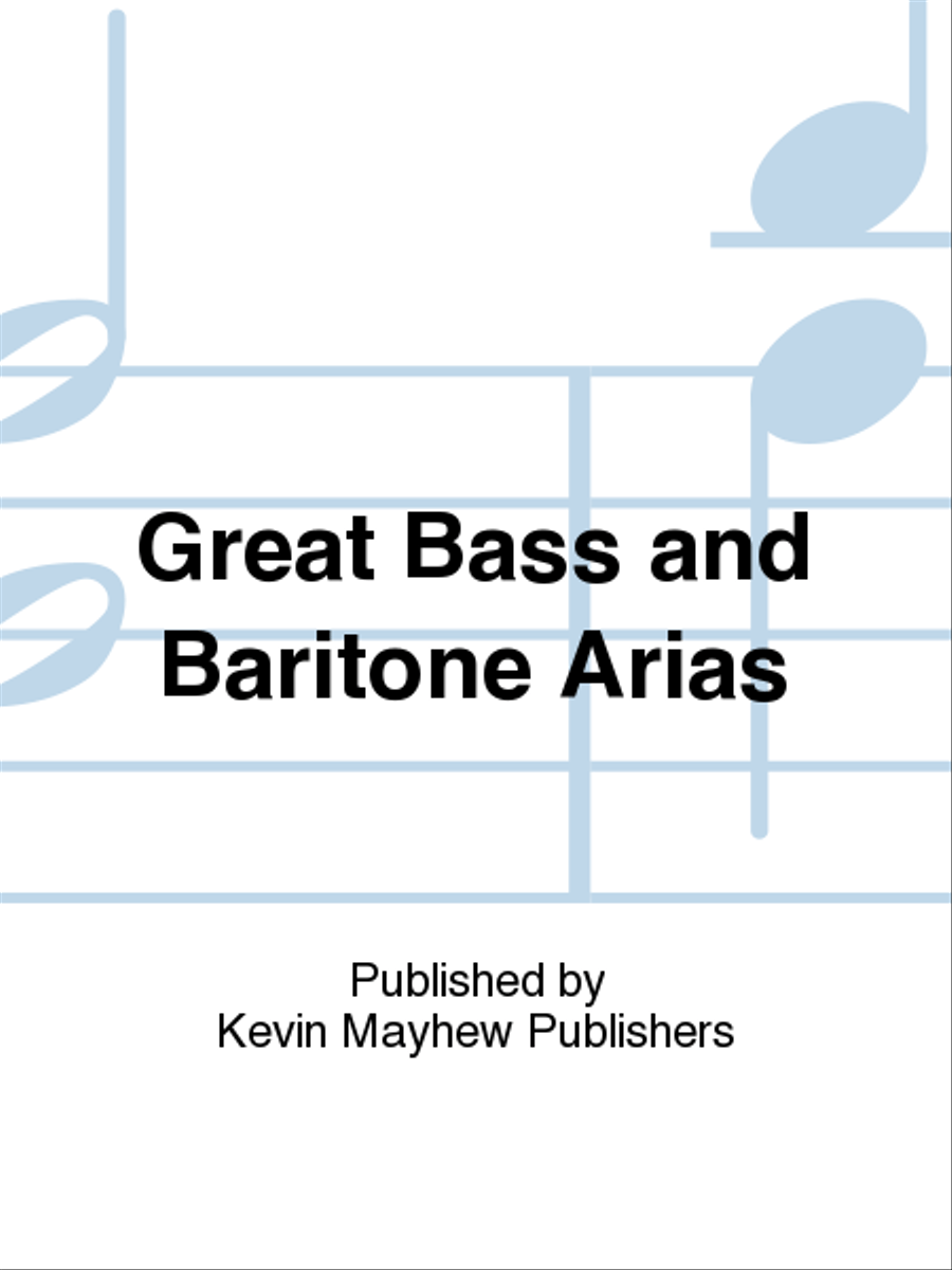Great Bass and Baritone Arias Voice Solo scores gallery preview page 1
