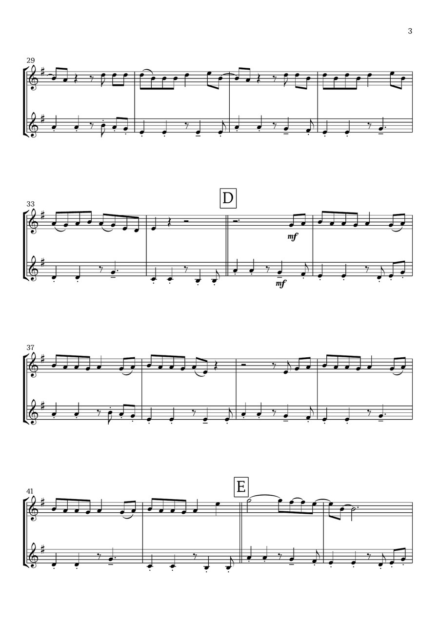 Lunch Clarinet Duet scores gallery preview page 3