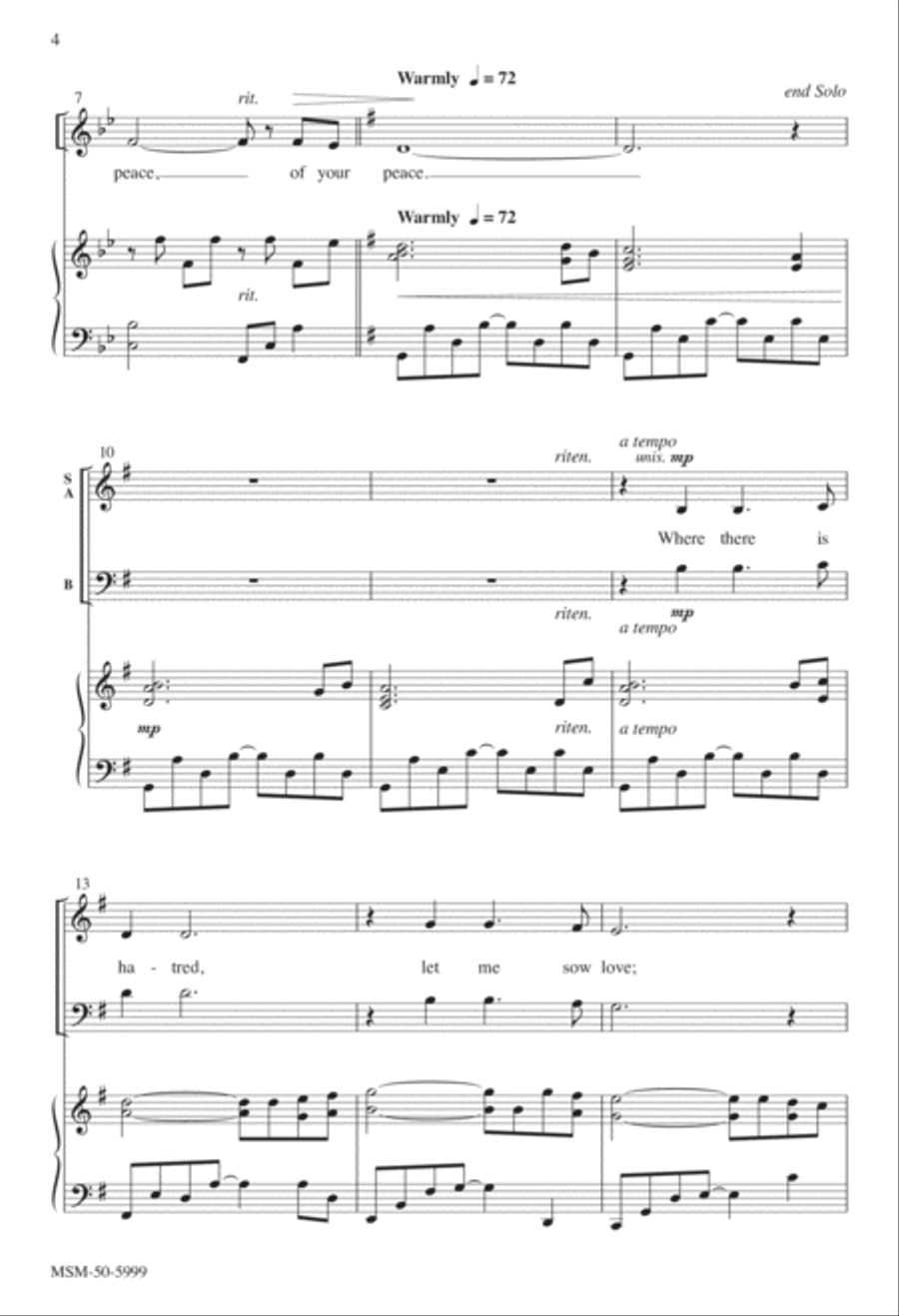 Make Me an Instrument of Your Peace 3-Part scores gallery preview page 3
