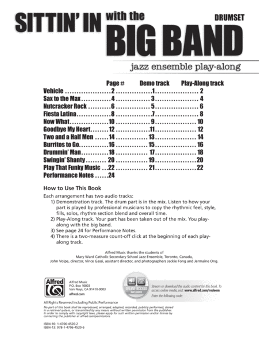 Sittin' In with the Big Band, Volume 1 Big Band scores gallery preview page 2