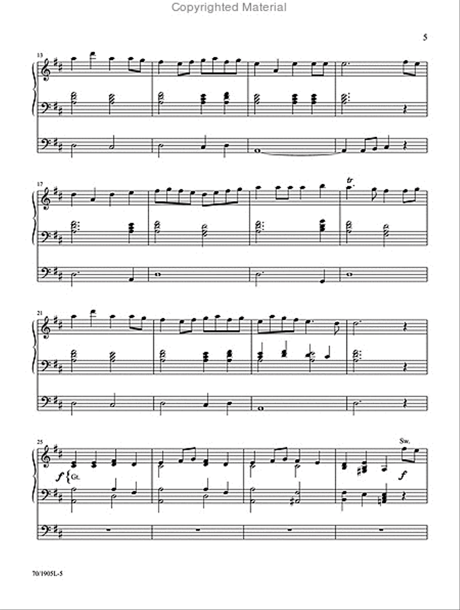 Symphonic Hymns for Organ Organ Solo scores gallery preview page 3