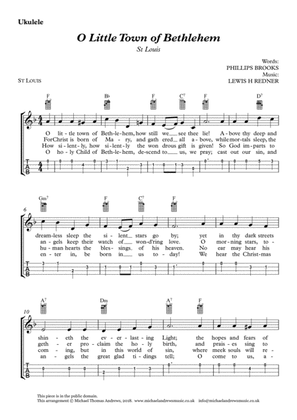 O Little Town of Bethlehem – St Louis and Forrest Green (for Ukulele with TAB)