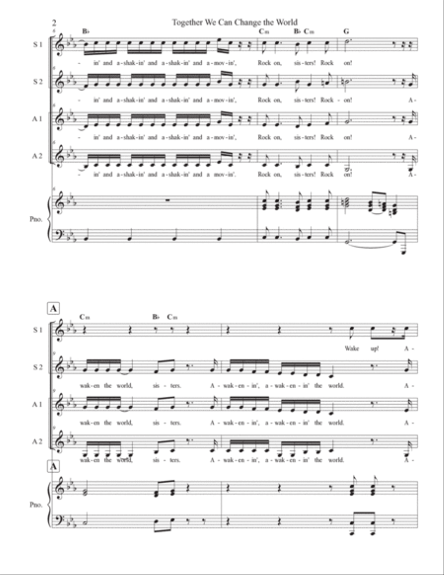 Together We Can Change the World SSAA scores gallery preview page 2