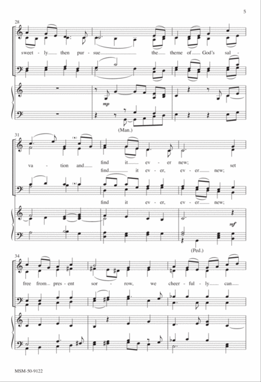 Sometimes a Light Surprises 4-Part scores gallery preview page 5