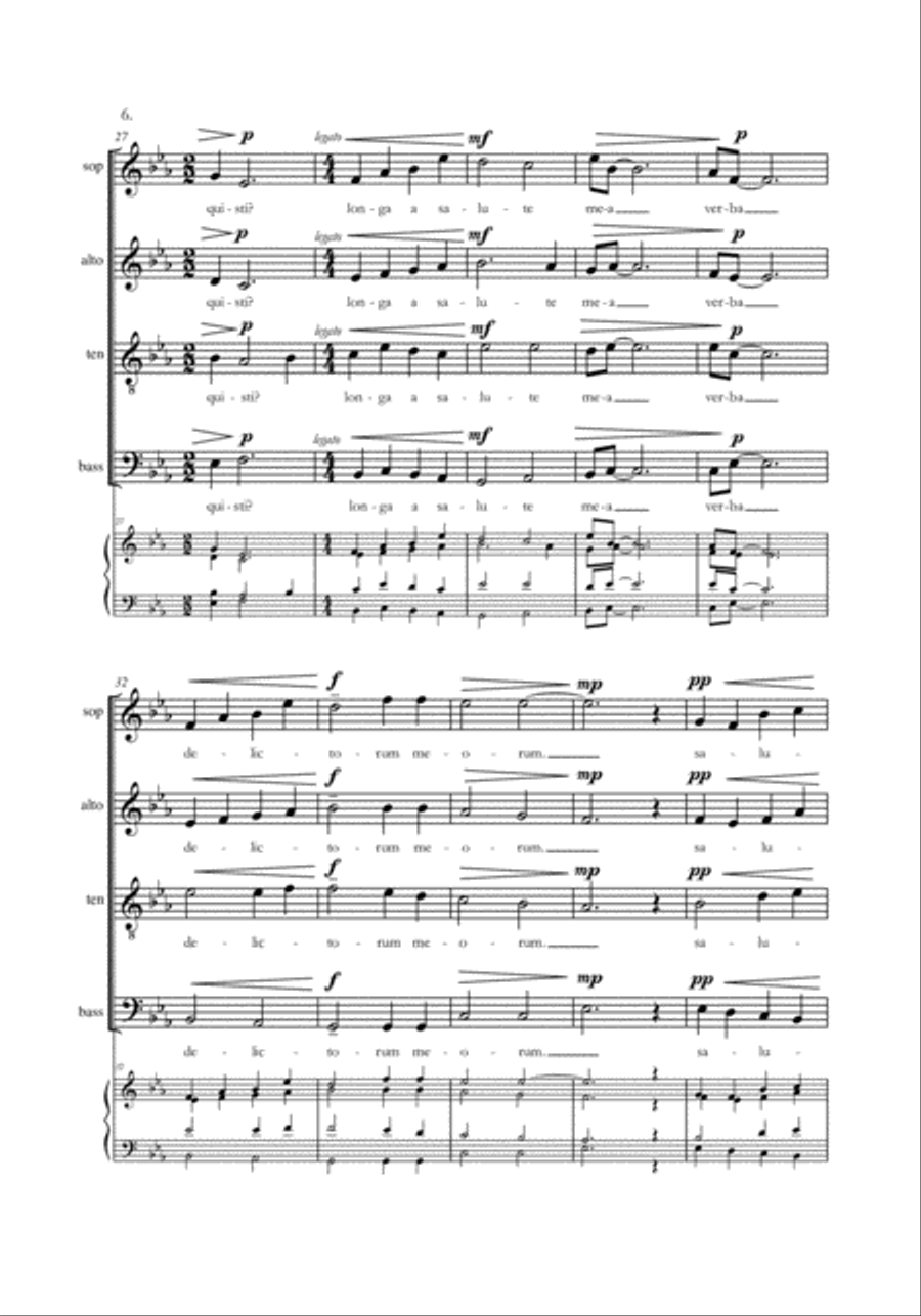 Deus Meus (Ps. 22) satb div. Divisi scores gallery preview page 4