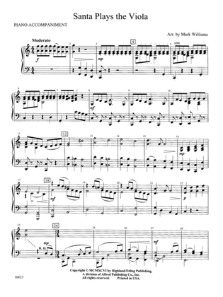 Santa Plays the Viola: Piano Accompaniment