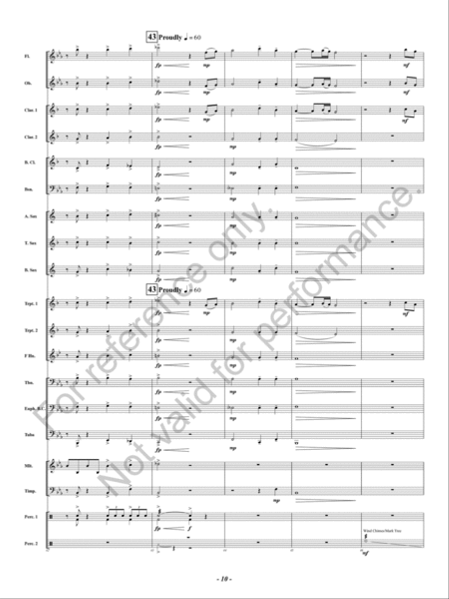 Spangled Concert Band scores gallery preview page 11