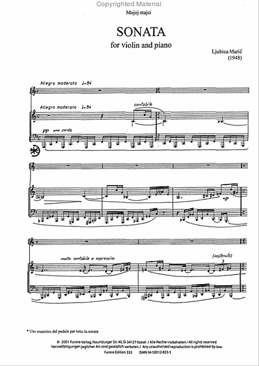 Sonata Violin Solo scores gallery preview page 2