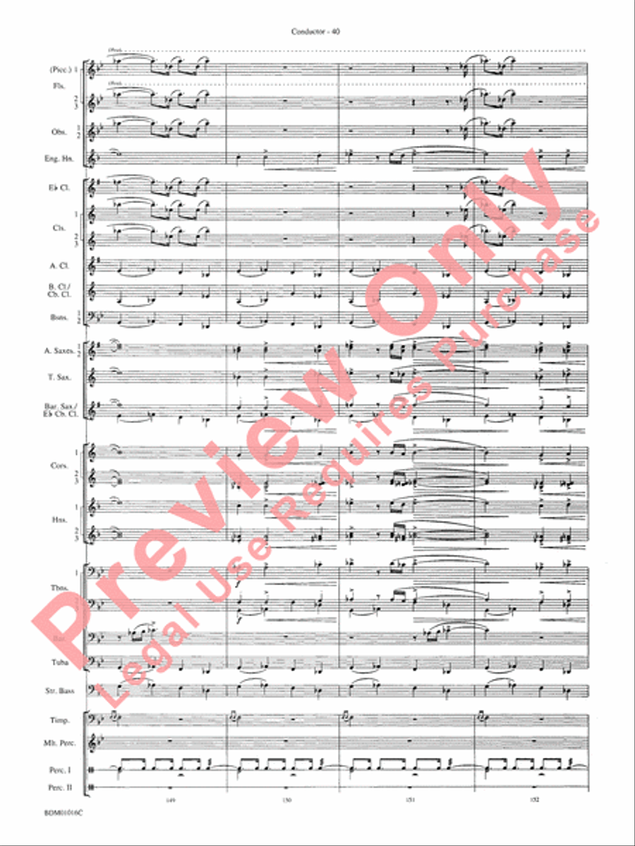 Fanfare and Allegro Concert Band scores gallery preview page 43