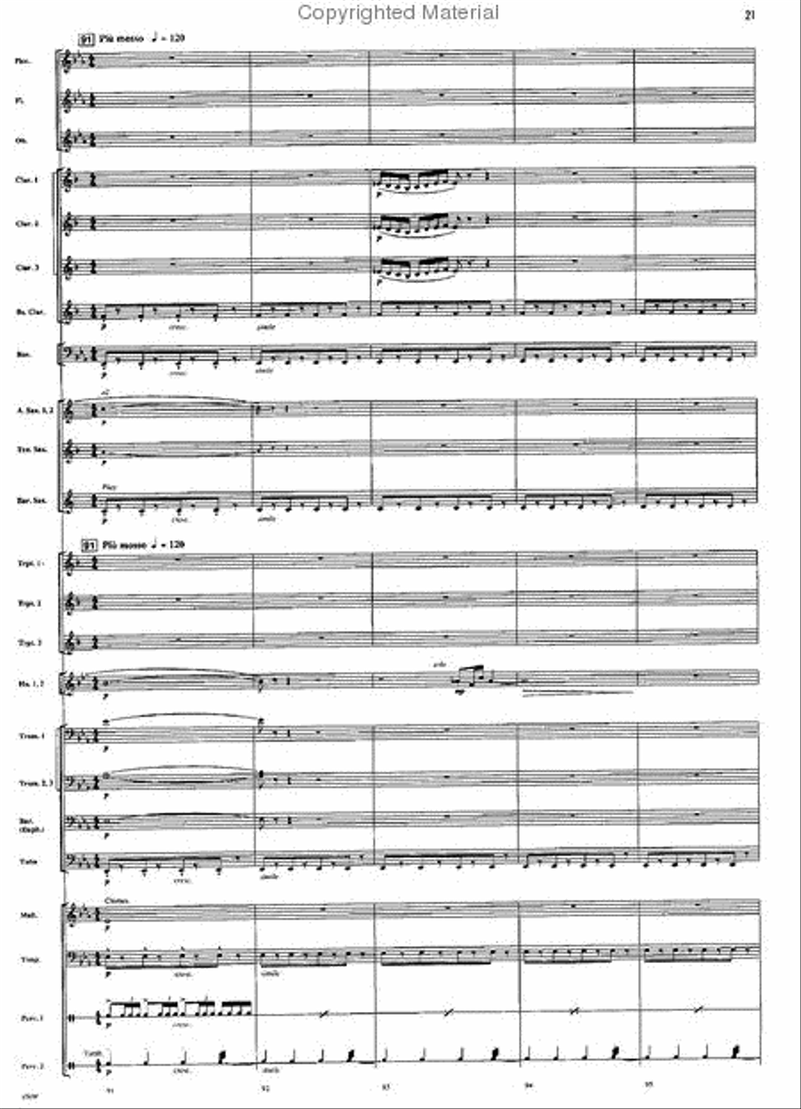A Vision of Majesty Concert Band scores gallery preview page 20