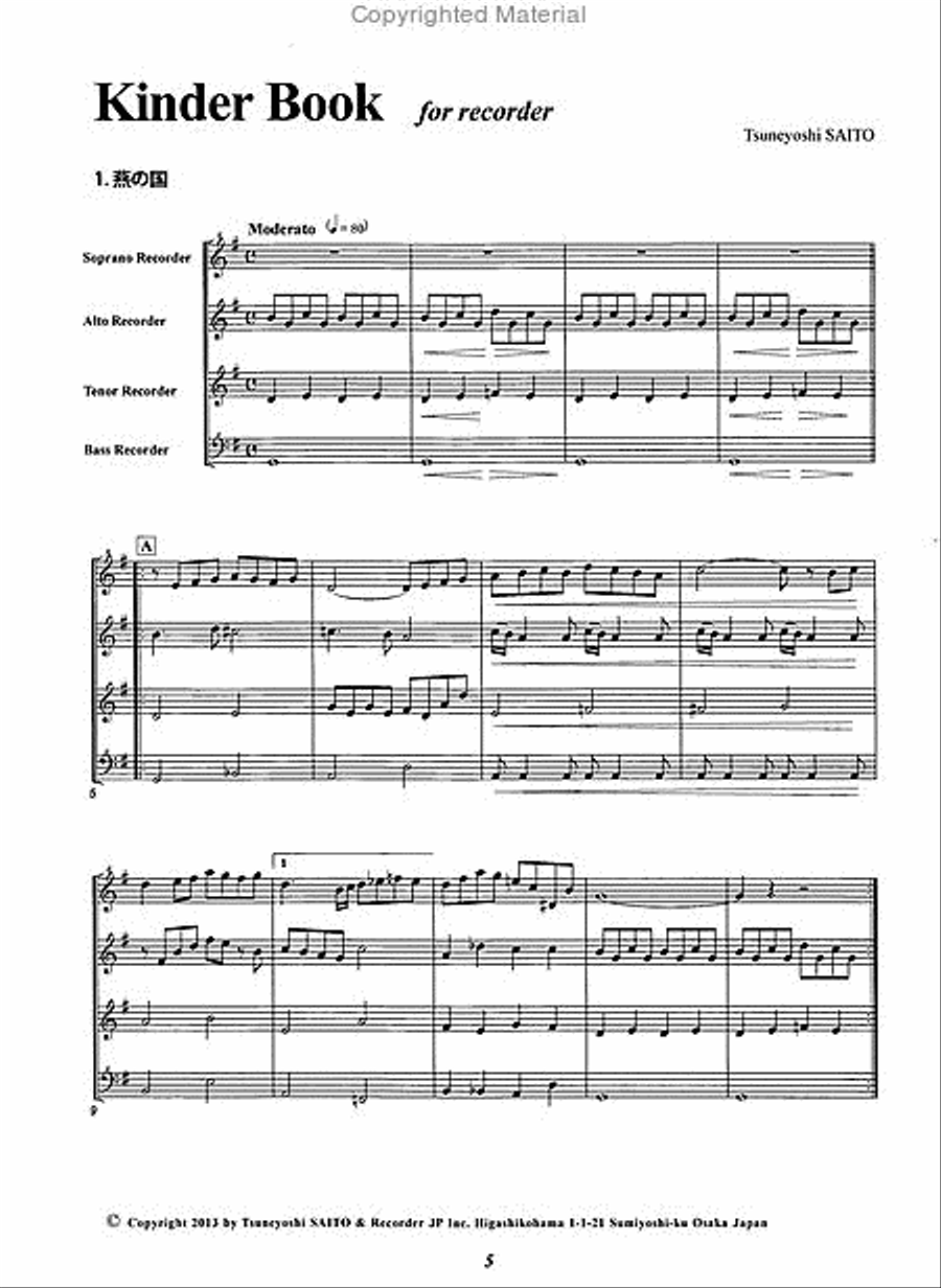 Kinder Book Kinder Book 4-Part scores gallery preview page 3