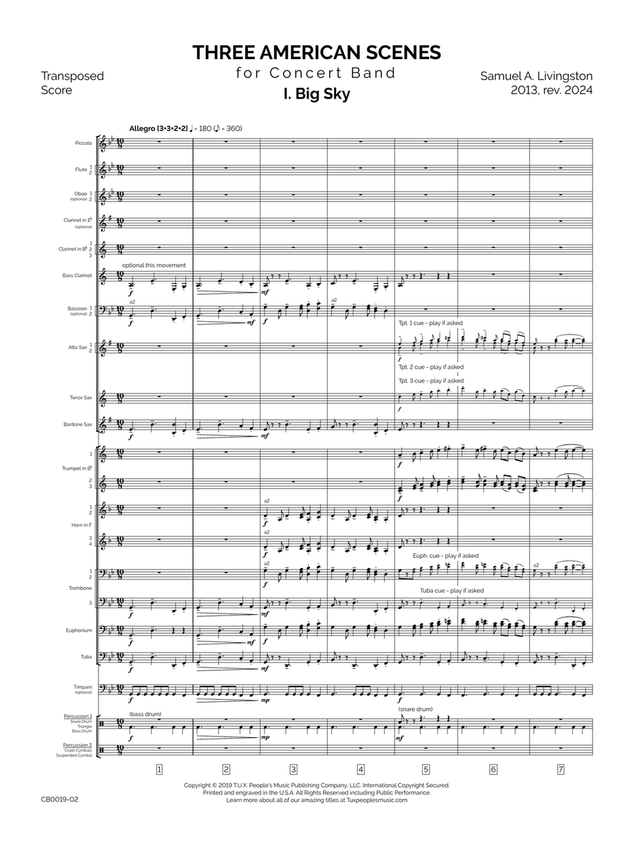 Three American Scenes Three American Scenes Concert Band scores gallery preview page 6