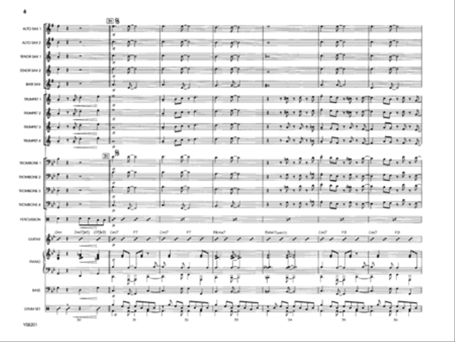 Salsa Nueva Salsa Nueva Jazz Ensemble scores gallery preview page 6