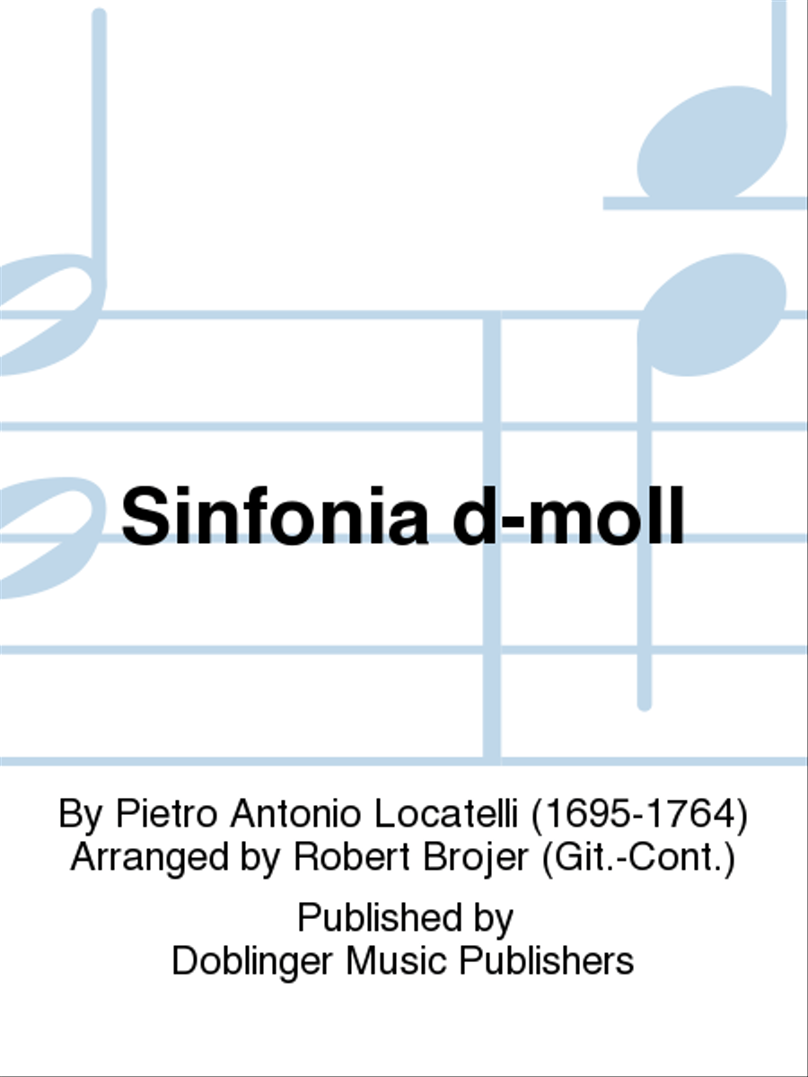Sinfonia d-moll Violin scores gallery preview page 1