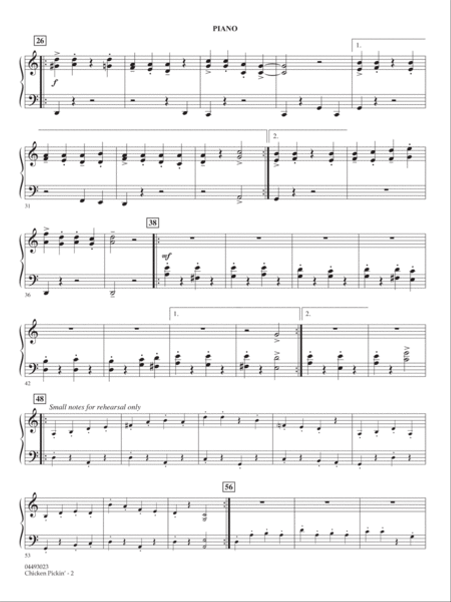 Chicken Pickin' - Piano Chicken Pickin' - Piano String Orchestra scores gallery preview page 2