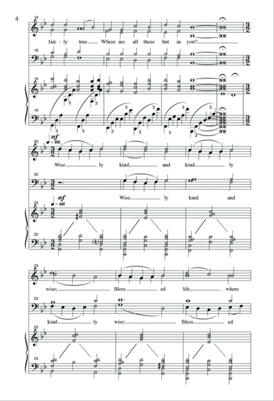 Fair And True 4-Part scores gallery preview page 4