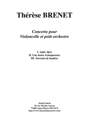 Thérèse Brenet : Concerto for violoncello and chamber orchestra - score plus solo part