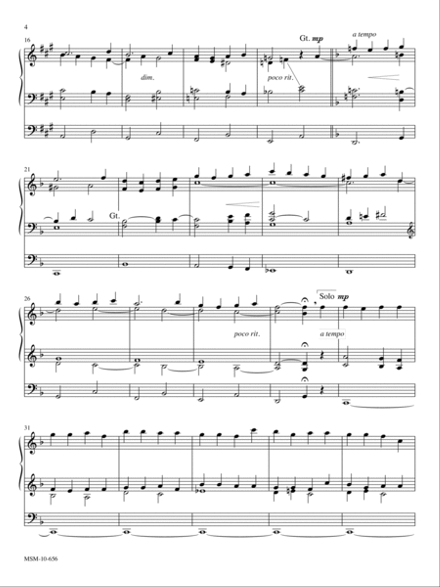 Evensong (Solo Organ) Evensong (Solo Organ) Organ scores gallery preview page 3