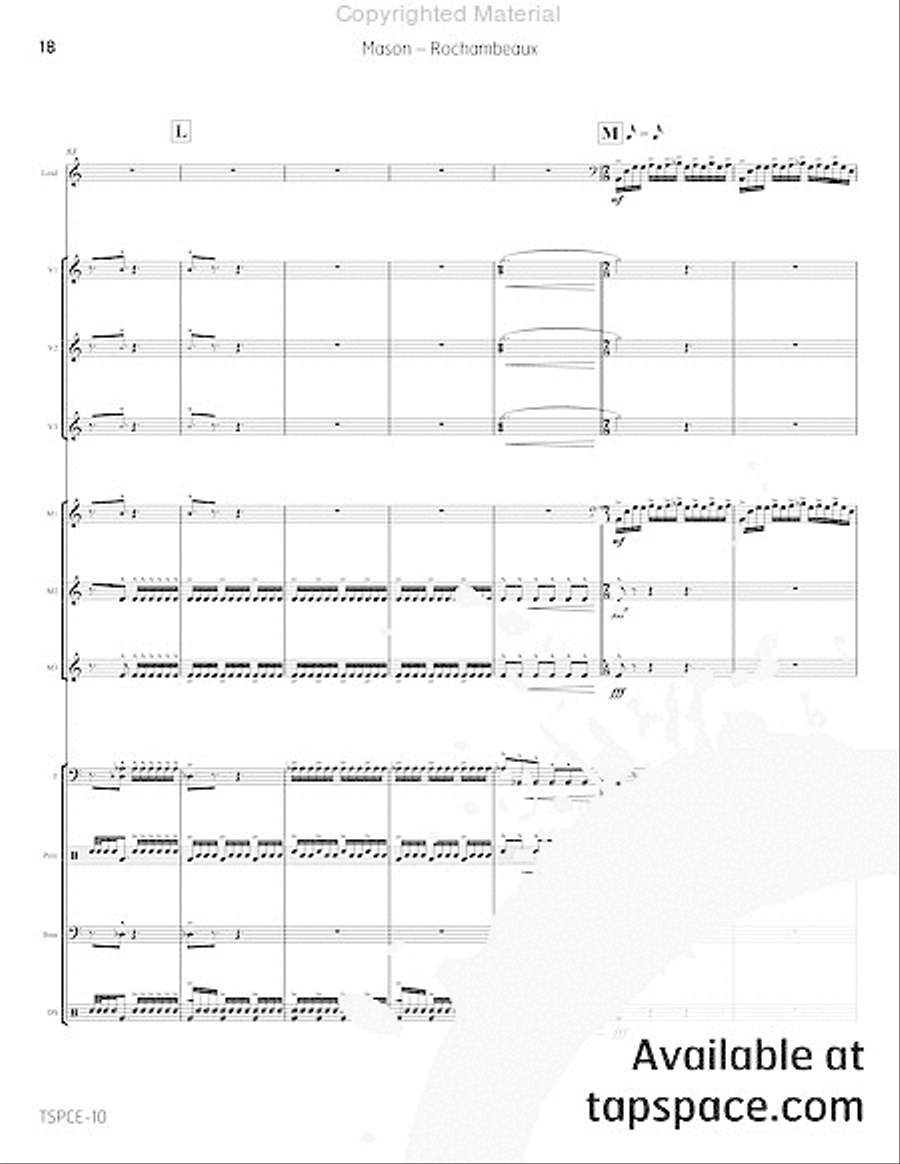 Rochambeaux Percussion Ensemble scores gallery preview page 23