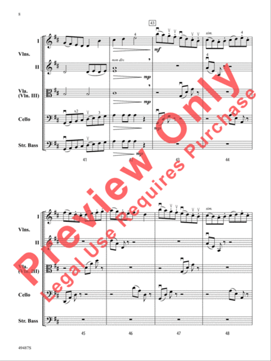 Bow Olympics String Orchestra scores gallery preview page 9