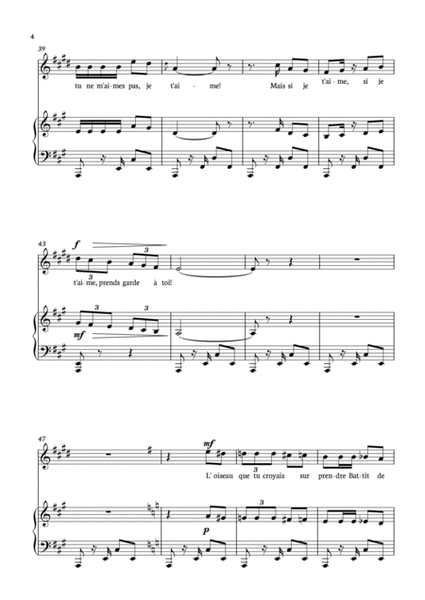 Habanera from Carmen for English Horn with piano. image number null