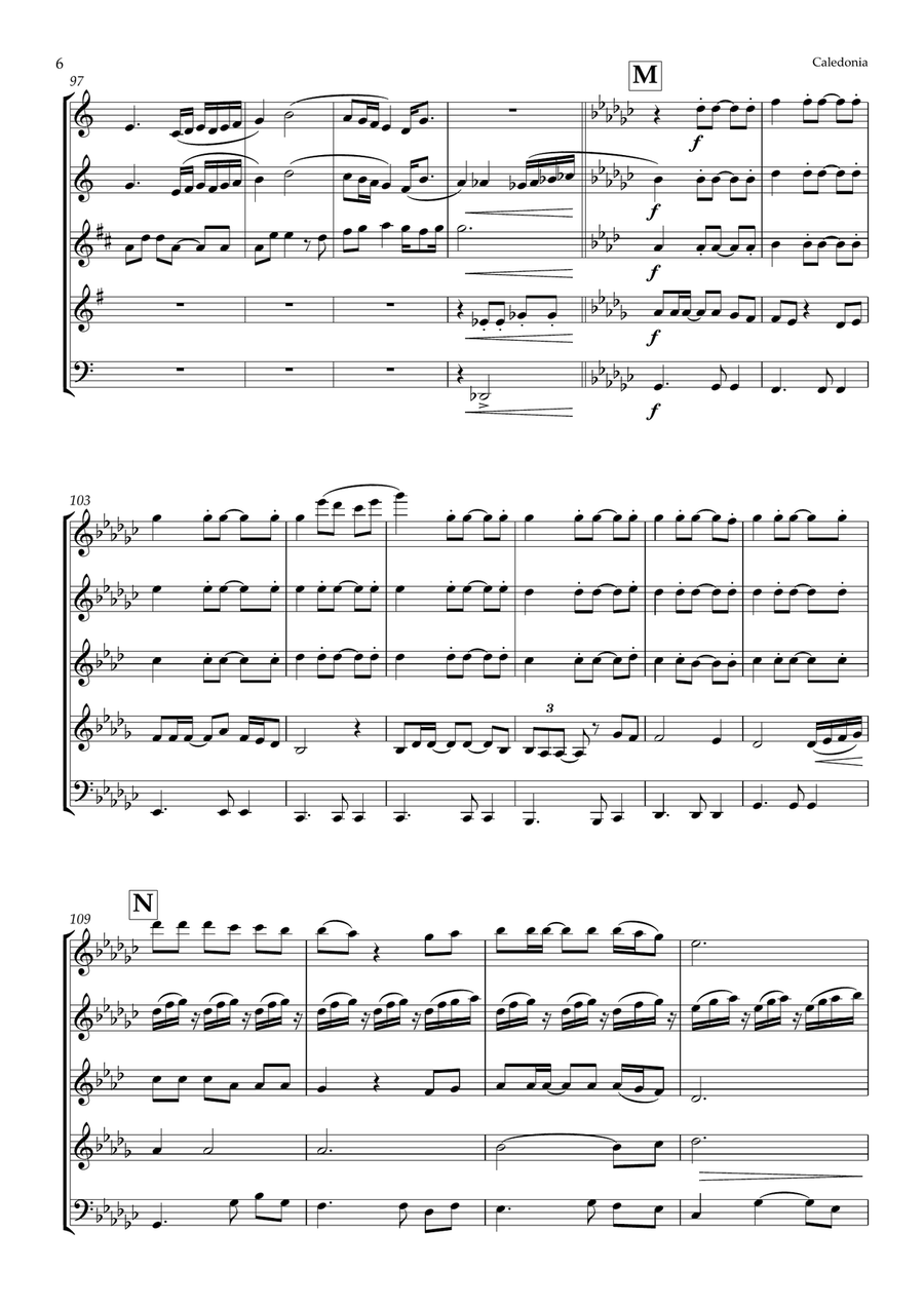 Caledonia Woodwind Quintet scores gallery preview page 6